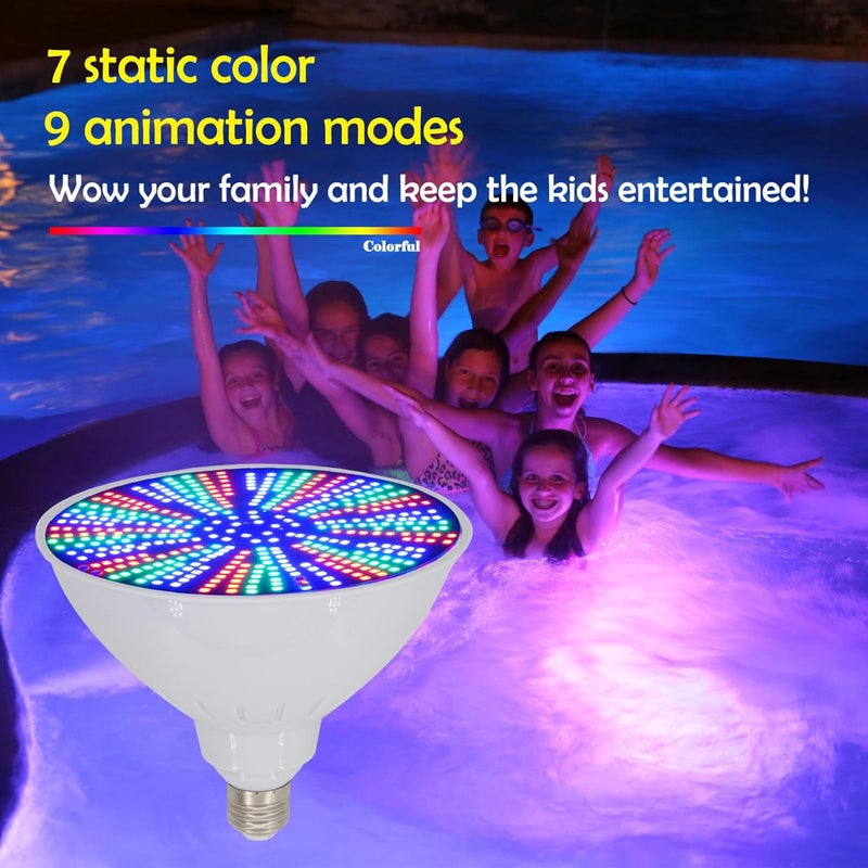 Tandanic 2025 Upgraded 50W Color LED Pool Light Bulb, RGB Color Changing Pool Lights for Inground Swimming Pool, Replacement Bulb for Pentair Hayward Fixtures (120V 50W) - Image 2